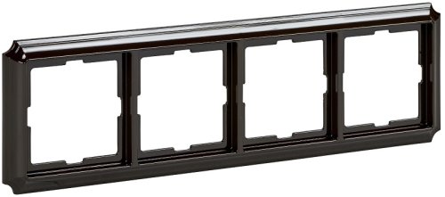 Рамка универсальная Schneider Electric Merten Antique 4-м. коричневый картинка